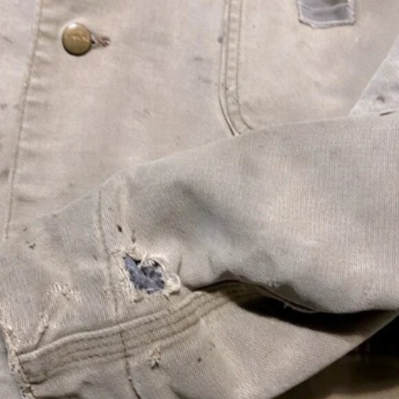 Vintage Carhartt 80’s Blanket Lined Chore Jacket Size 48L - Picture 11 of 13